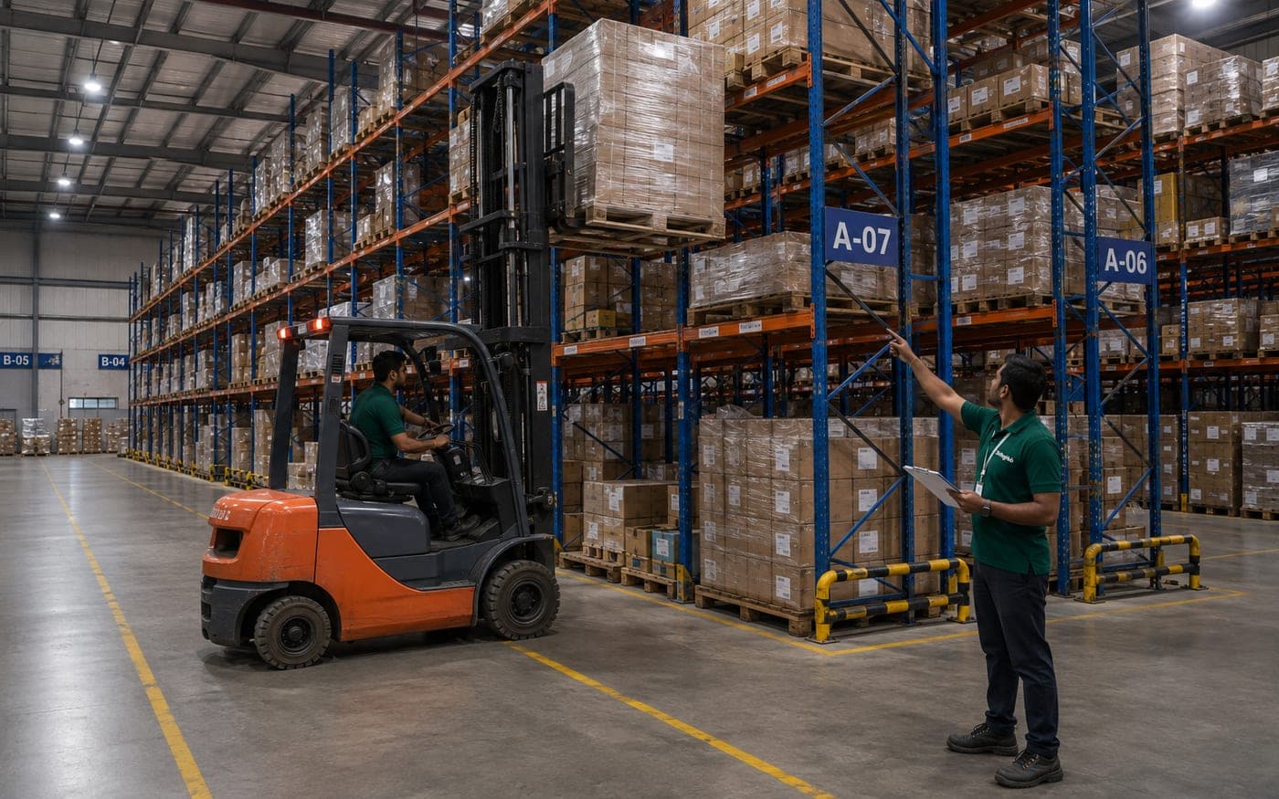 Warehouse & B2B Storage in progress